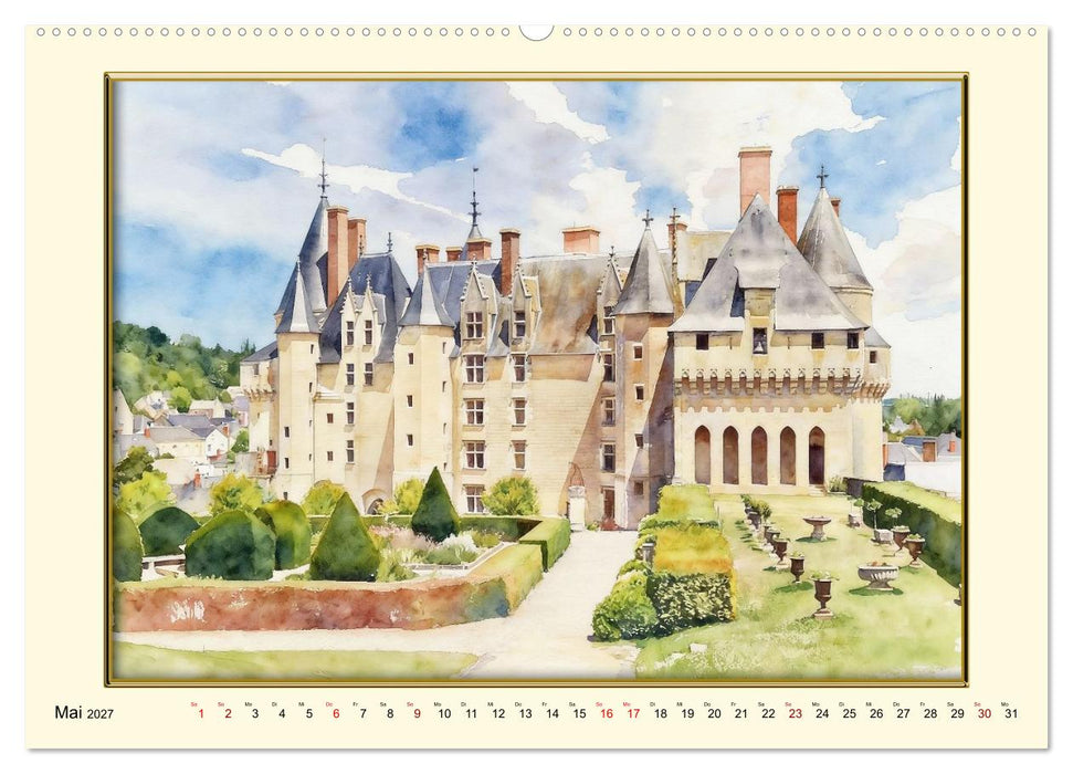 Märchenschlösser an der Loire (CALVENDO Premium Wandkalender 2027)