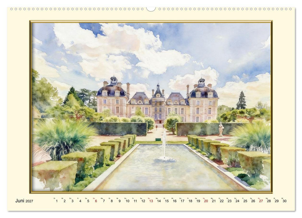 Märchenschlösser an der Loire (CALVENDO Premium Wandkalender 2027)
