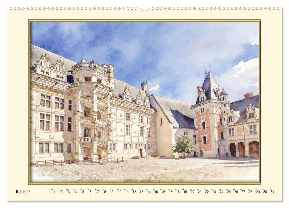 Märchenschlösser an der Loire (CALVENDO Premium Wandkalender 2027)