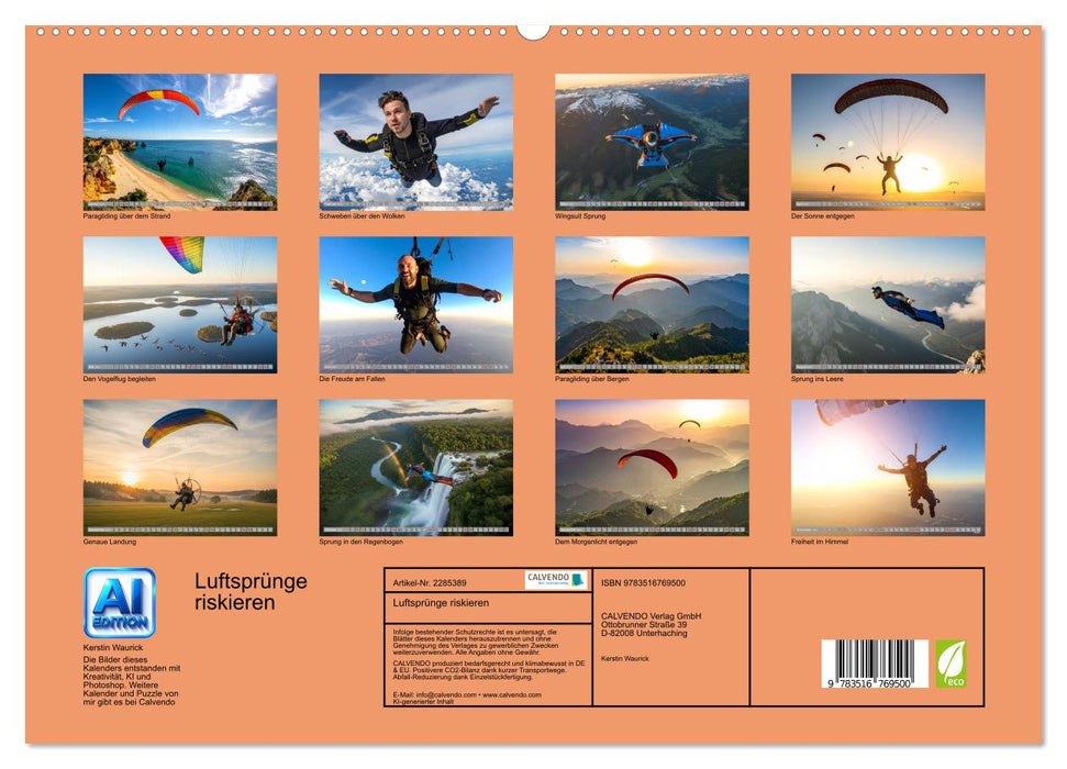 Luftsprünge riskieren (CALVENDO Premium Wandkalender 2027)