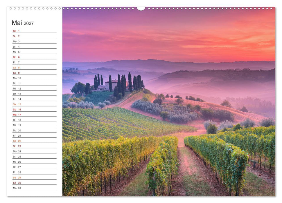 Zwischen Reben und Himmel (CALVENDO Premium Wandkalender 2027)