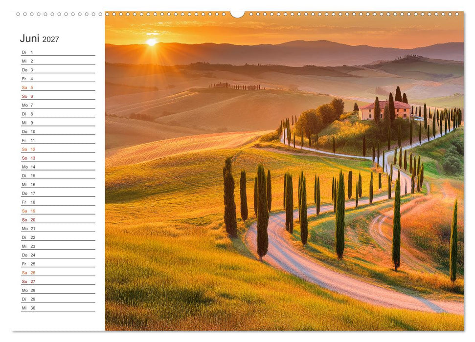 Zwischen Reben und Himmel (CALVENDO Premium Wandkalender 2027)