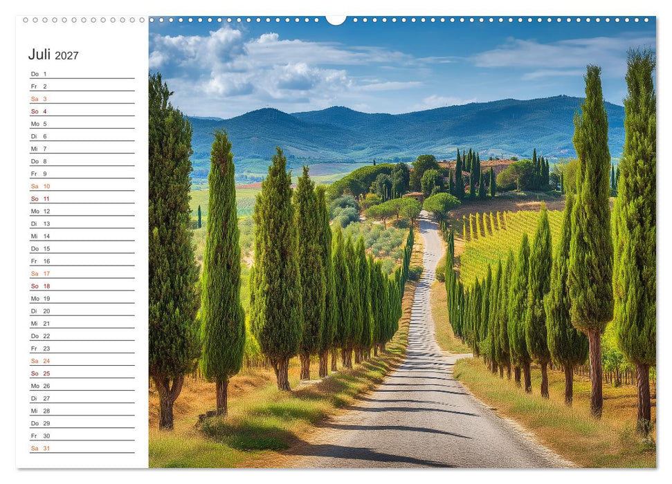 Zwischen Reben und Himmel (CALVENDO Premium Wandkalender 2027)
