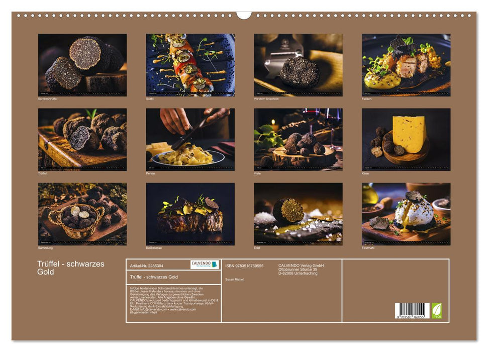 Trüffel - schwarzes Gold (CALVENDO Wandkalender 2027)