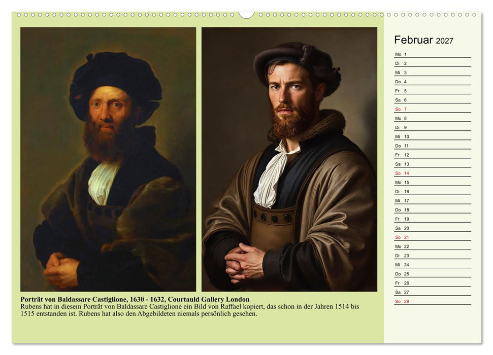 Rubens im neuen Licht (CALVENDO Wandkalender 2027)