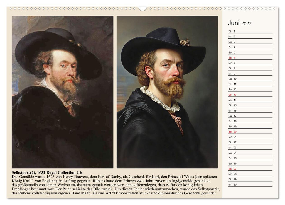 Rubens im neuen Licht (CALVENDO Wandkalender 2027)