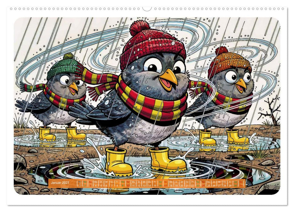 Lustige Sturmvögel - Comic (CALVENDO Wandkalender 2027)