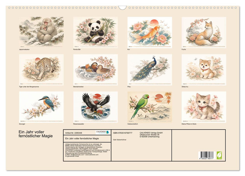 Ein Jahr voller fernöstlicher Magie (CALVENDO Wandkalender 2027)