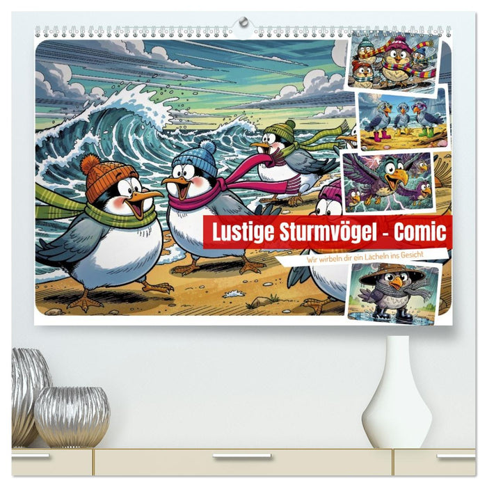 Lustige Sturmvögel - Comic (CALVENDO Premium Wandkalender 2027)