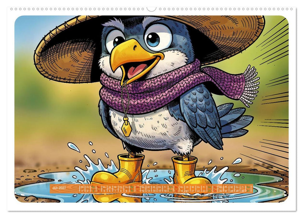 Lustige Sturmvögel - Comic (CALVENDO Premium Wandkalender 2027)