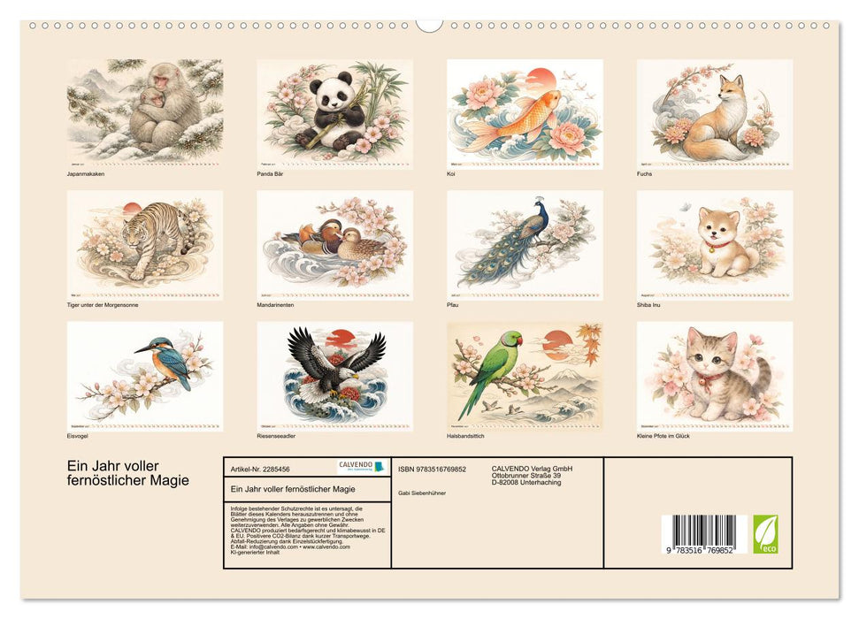 Ein Jahr voller fernöstlicher Magie (CALVENDO Premium Wandkalender 2027)
