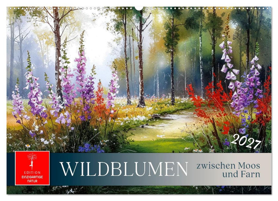 Wildblumen zwischen Moos und Farn (CALVENDO Wandkalender 2027)