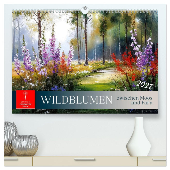 Wildblumen zwischen Moos und Farn (CALVENDO Premium Wandkalender 2027)