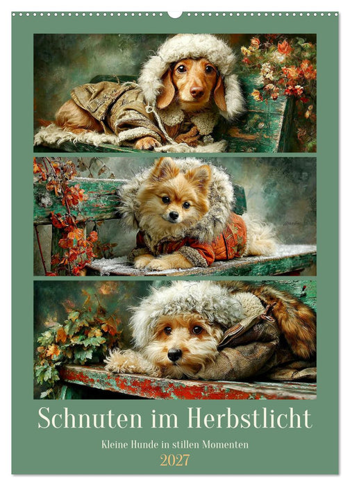 Schnuten im Herbstlicht. Kleine Hunde in stillen Momenten (CALVENDO Wandkalender 2027)