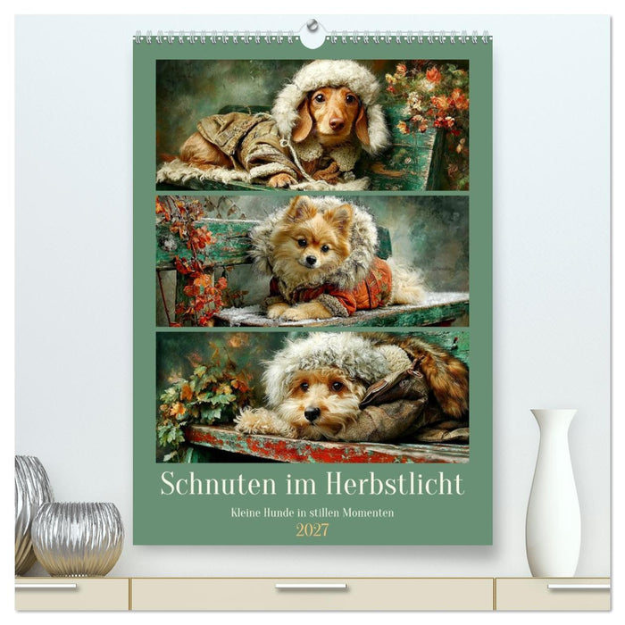 Schnuten im Herbstlicht. Kleine Hunde in stillen Momenten (CALVENDO Premium Wandkalender 2027)