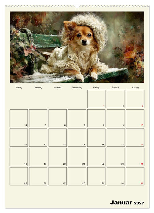 Schnuten im Herbstlicht. Kleine Hunde in stillen Momenten (CALVENDO Premium Wandkalender 2027)