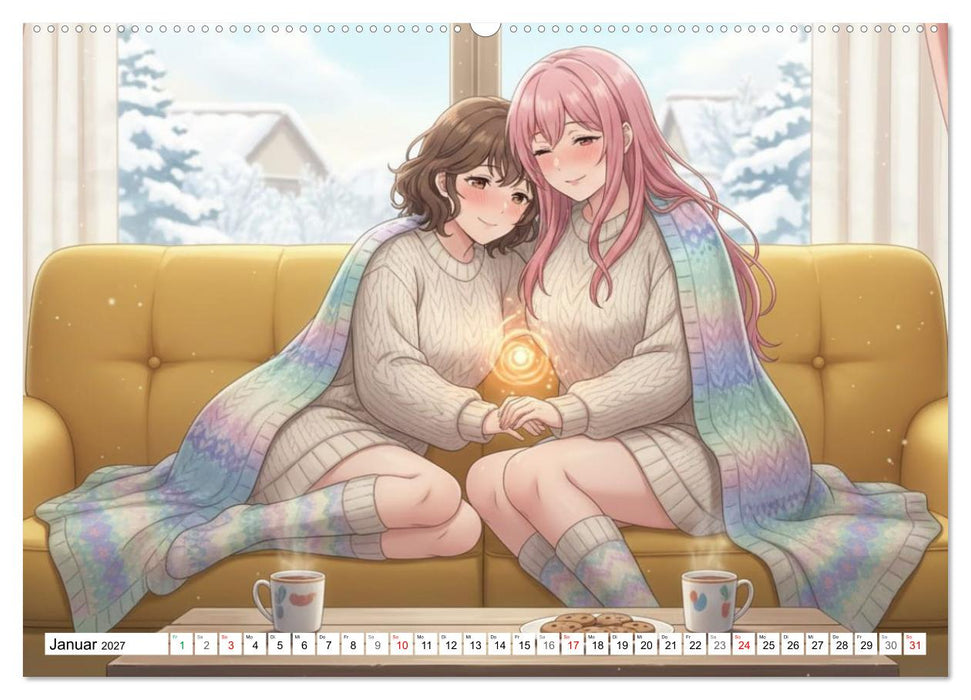 Herzen im Einklang - YURI EDITION (CALVENDO Wandkalender 2027)