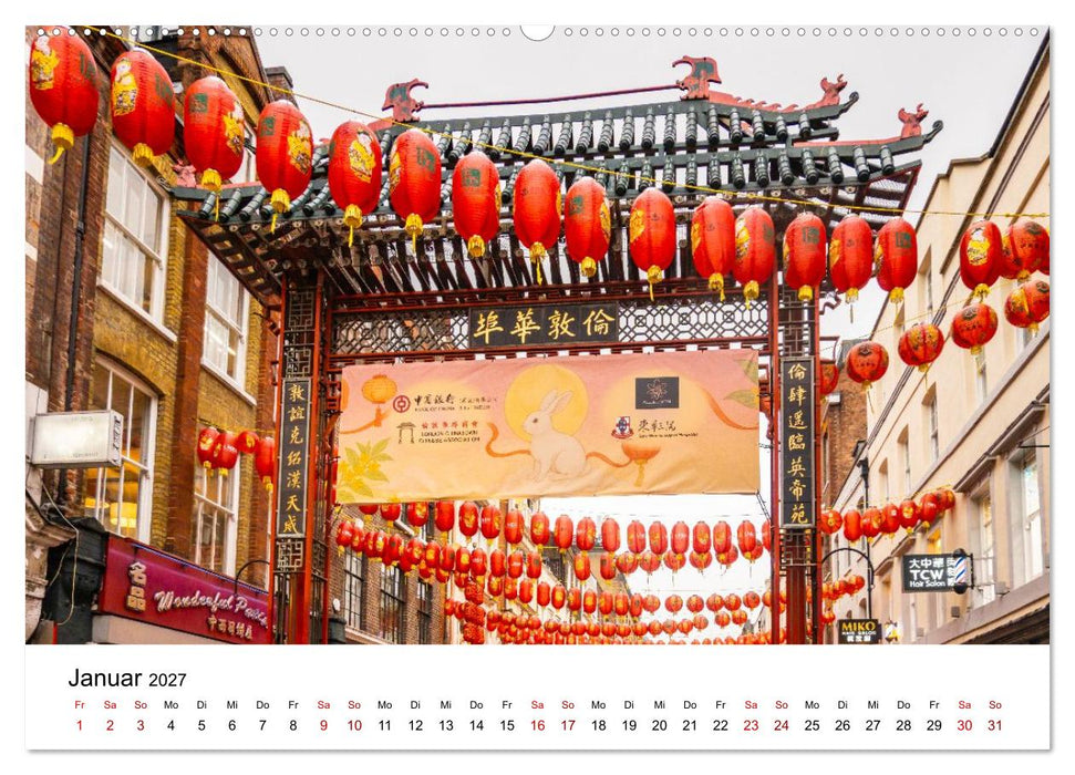 London, bunt und schön! (CALVENDO Premium Wandkalender 2027)