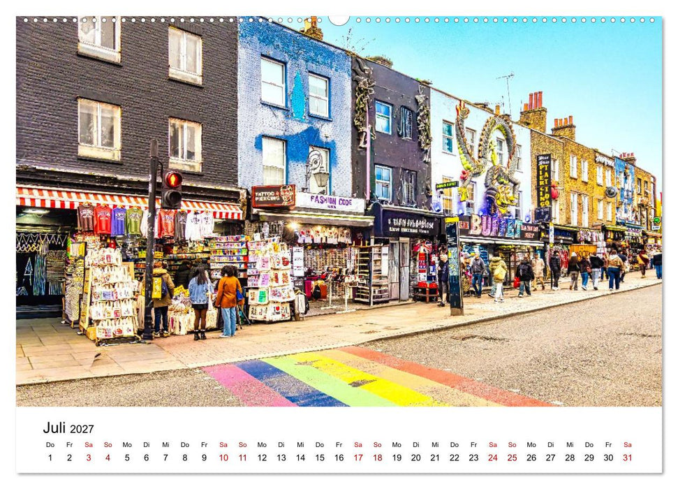 London, bunt und schön! (CALVENDO Premium Wandkalender 2027)