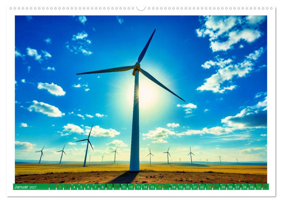Wind und Sonnenenergie (CALVENDO Premium Wandkalender 2027)