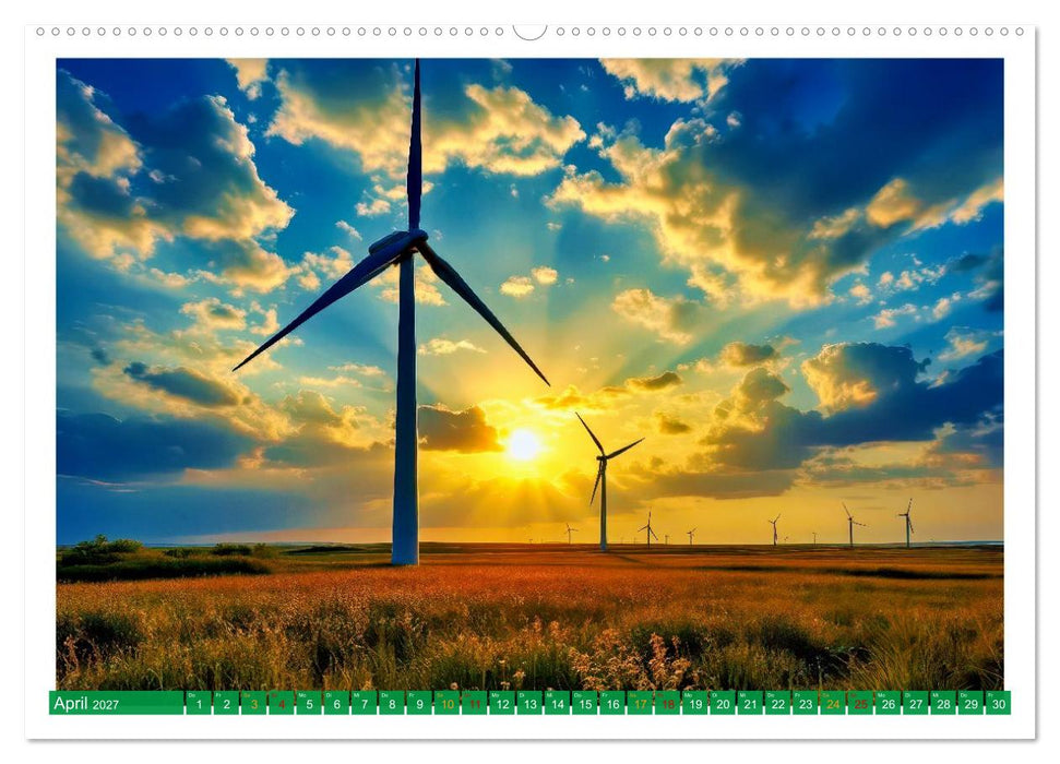 Wind und Sonnenenergie (CALVENDO Premium Wandkalender 2027)