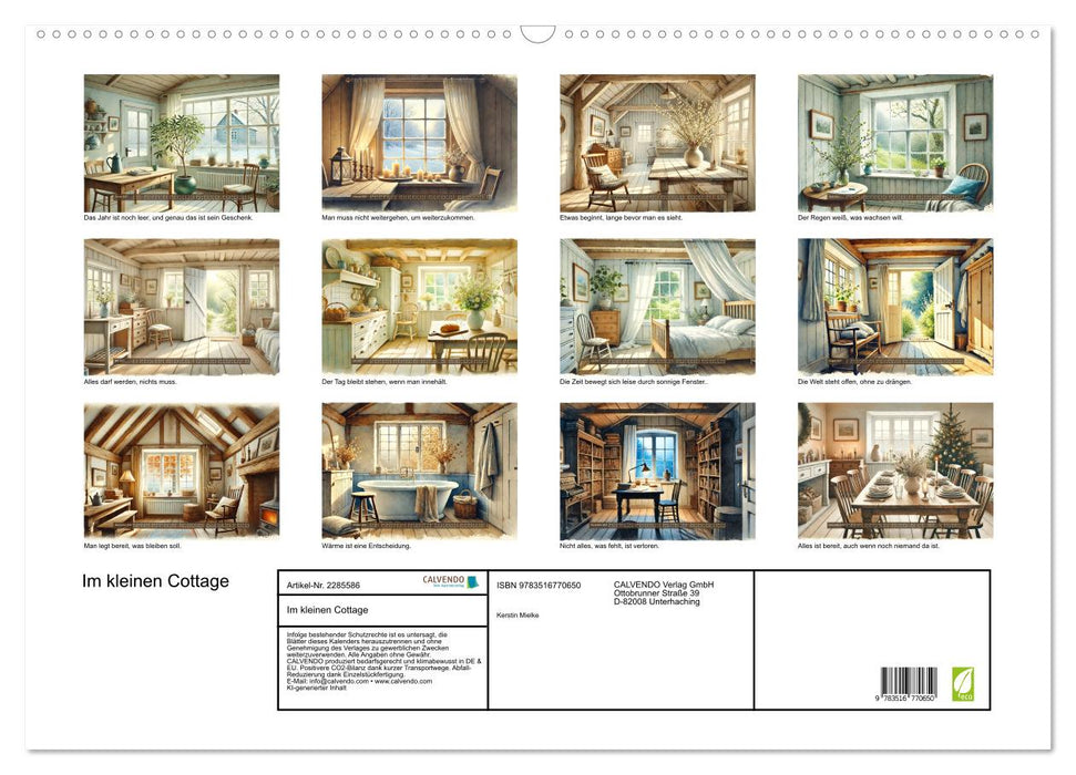 Im kleinen Cottage (CALVENDO Wandkalender 2027)