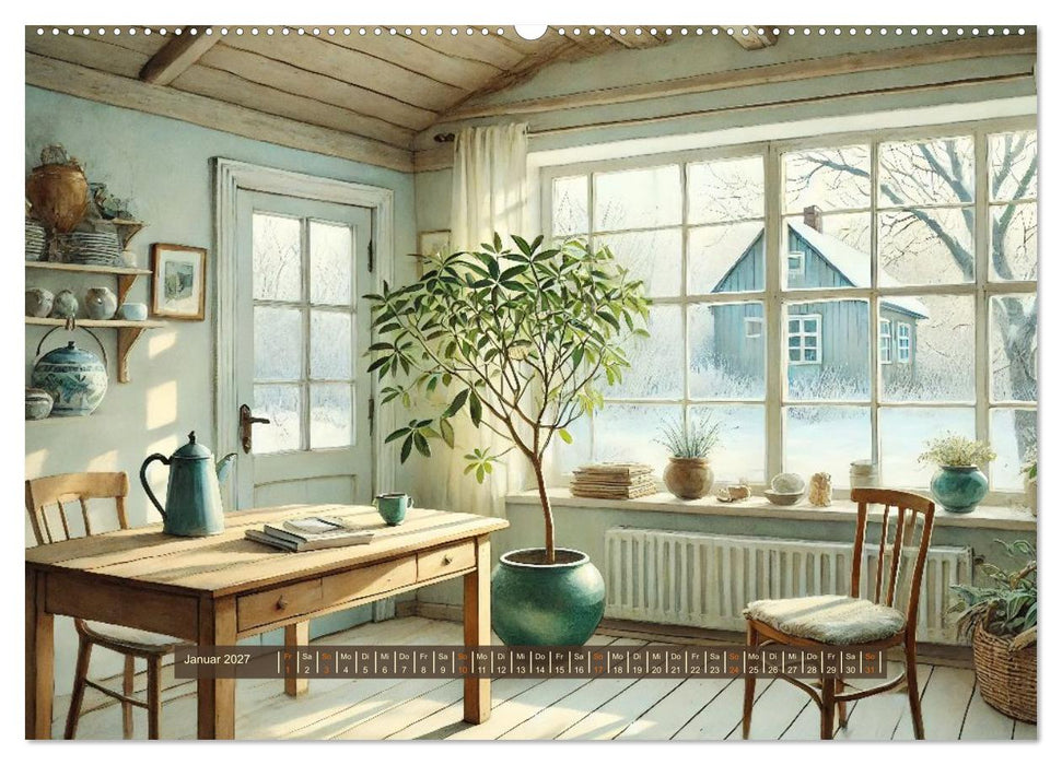 Im kleinen Cottage (CALVENDO Premium Wandkalender 2027)