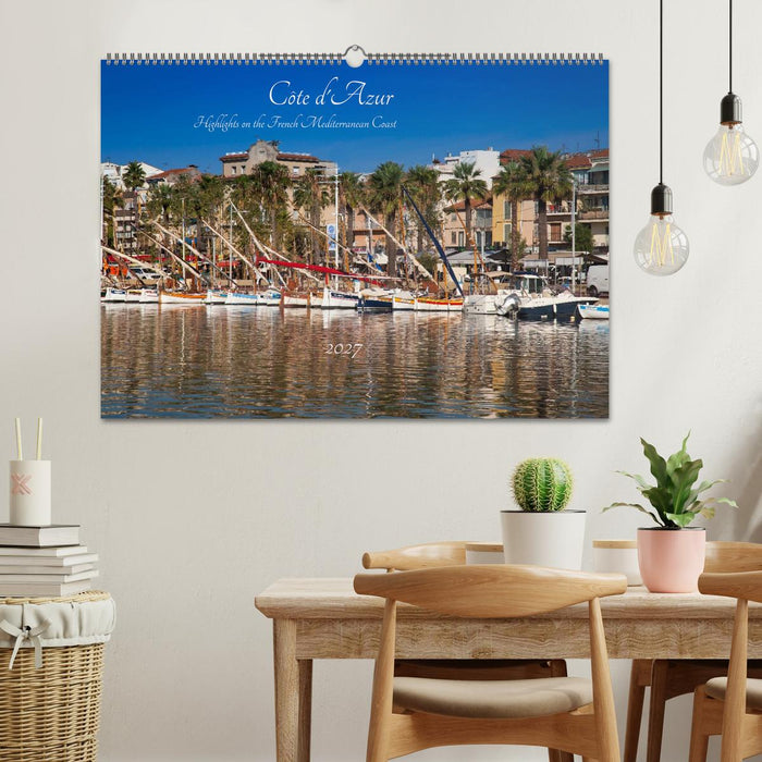 Côte d'Azur Highlights on the French Mediterranean Coast (CALVENDO Monthly Calendar 2027)