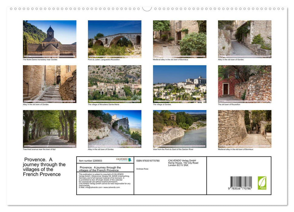 Provence. A journey through the villages of the French Provence (CALVENDO Premium-Calendar 2027)