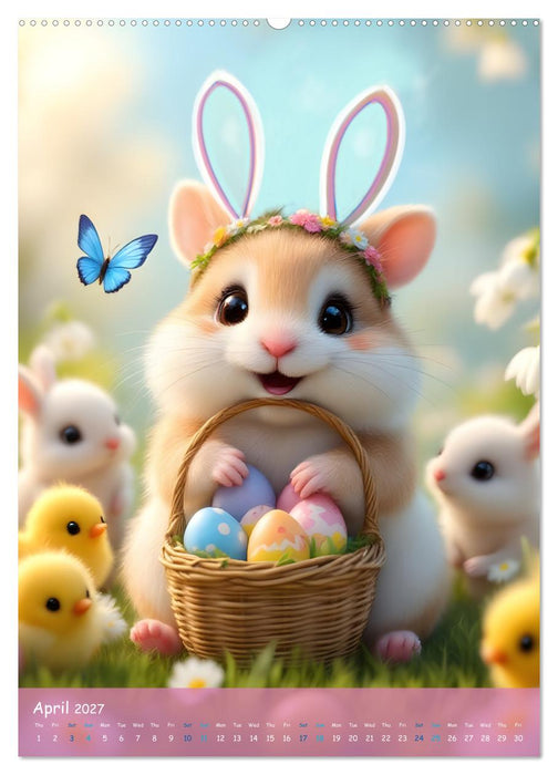 Cute Hamsters - For Kids - (CALVENDO Premium-Calendar 2027)