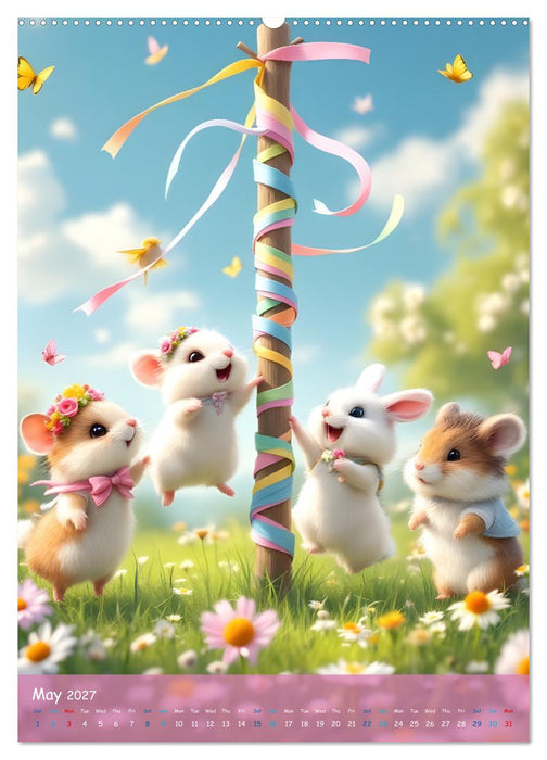 Cute Hamsters - For Kids - (CALVENDO Premium-Calendar 2027)