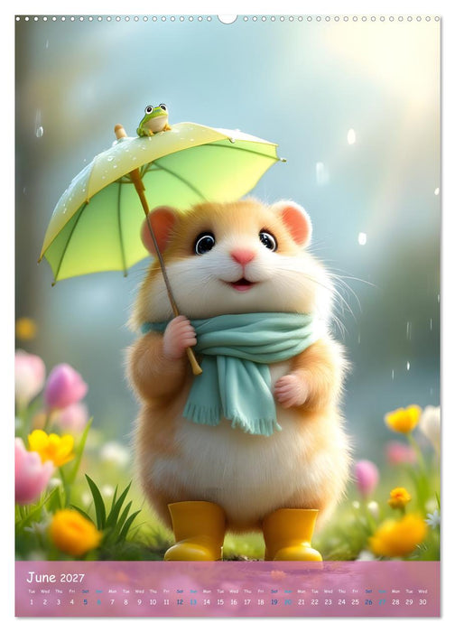 Cute Hamsters - For Kids - (CALVENDO Premium-Calendar 2027)