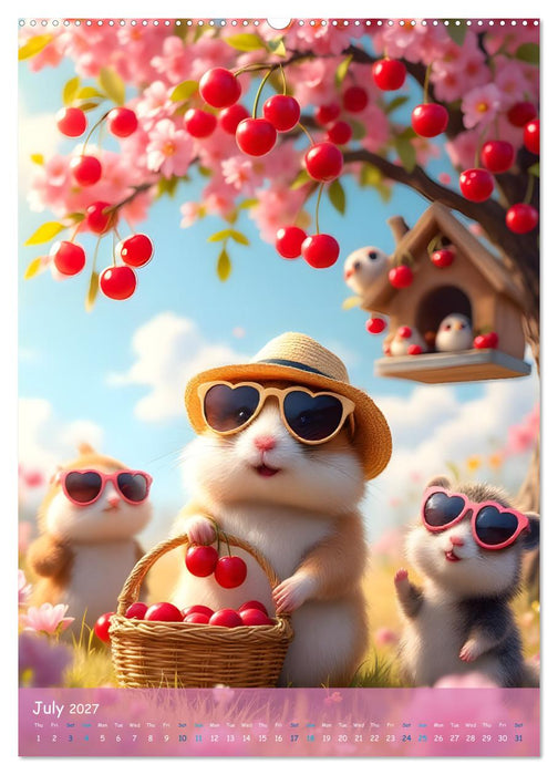 Cute Hamsters - For Kids - (CALVENDO Premium-Calendar 2027)