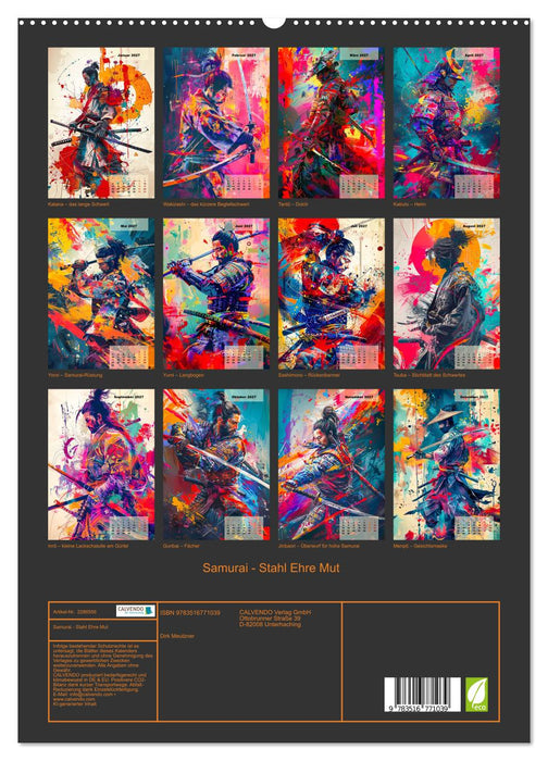 Samurai - Stahl Ehre Mut (CALVENDO Premium Wandkalender 2027)