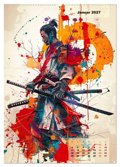 Samurai - Stahl Ehre Mut (CALVENDO Premium Wandkalender 2027)