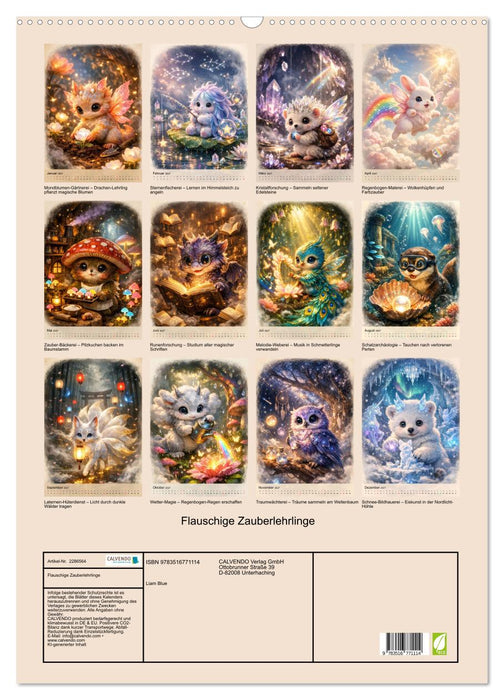 Flauschige Zauberlehrlinge (CALVENDO Wandkalender 2027)