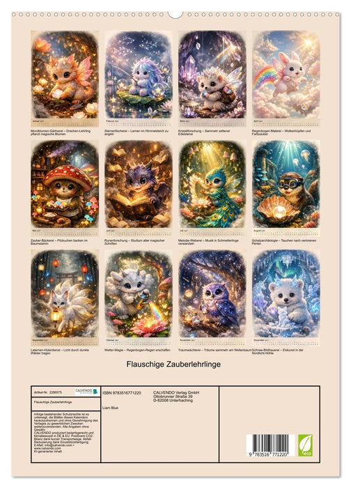 Flauschige Zauberlehrlinge (CALVENDO Premium Wandkalender 2027)