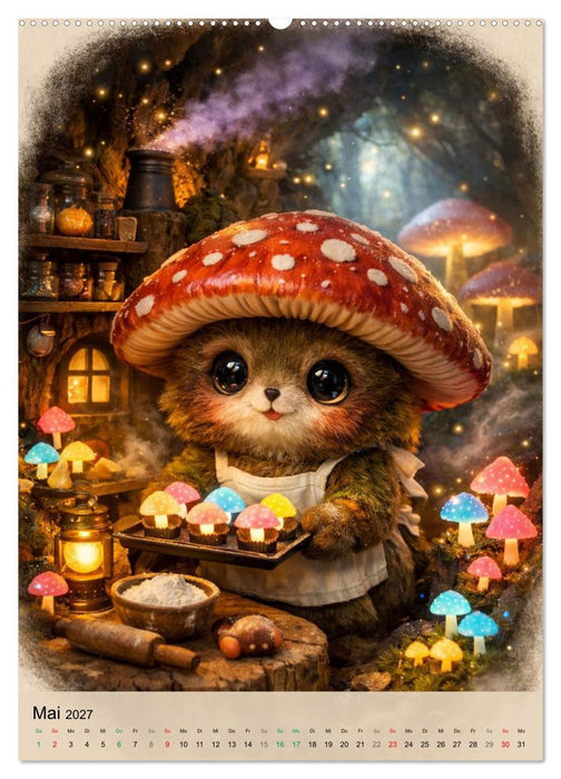 Flauschige Zauberlehrlinge (CALVENDO Premium Wandkalender 2027)