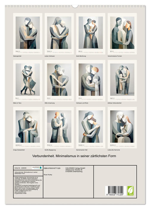 Verbundenheit. Minimalismus in seiner zärtlichsten Form (CALVENDO Premium Wandkalender 2027)