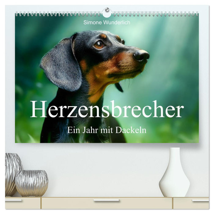 Herzensbrecher - Ein Jahr mit Dackeln (CALVENDO Premium Wandkalender 2027)