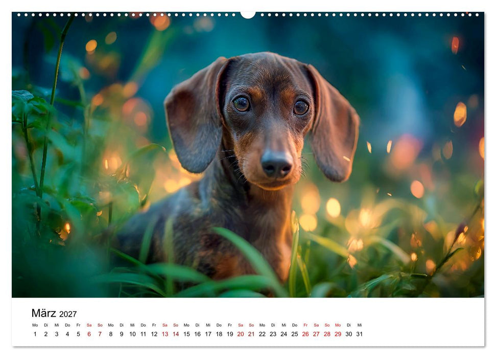 Herzensbrecher - Ein Jahr mit Dackeln (CALVENDO Premium Wandkalender 2027)
