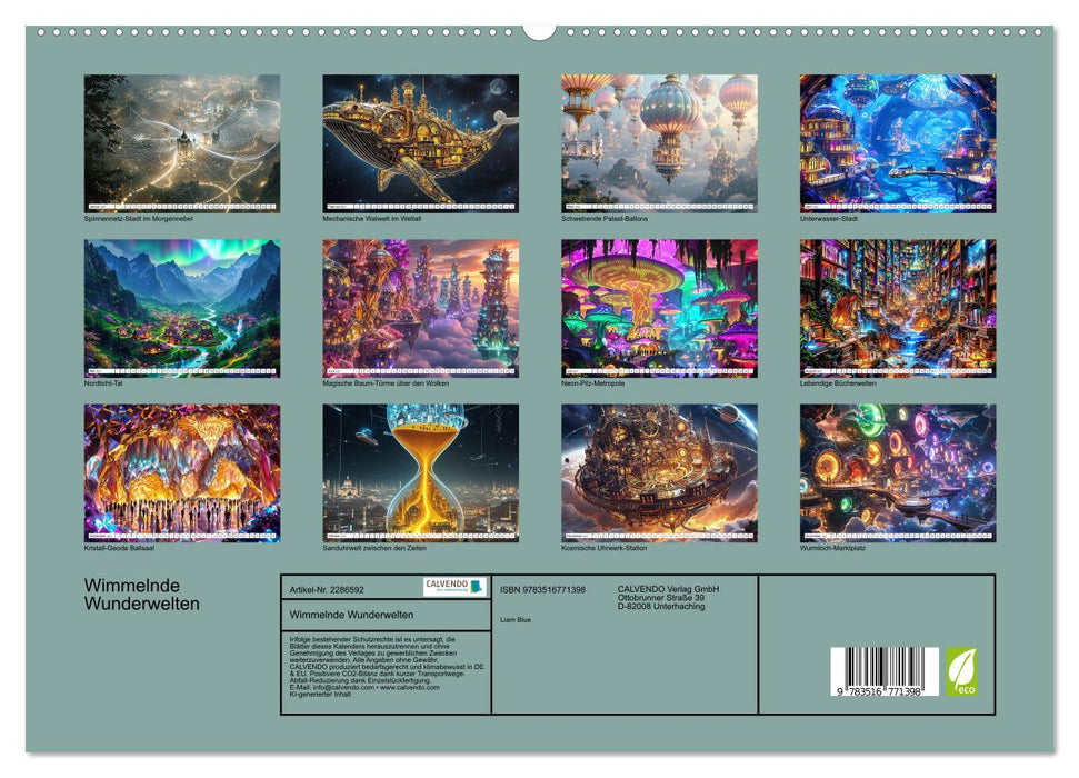Wimmelnde Wunderwelten (CALVENDO Premium Wandkalender 2027)