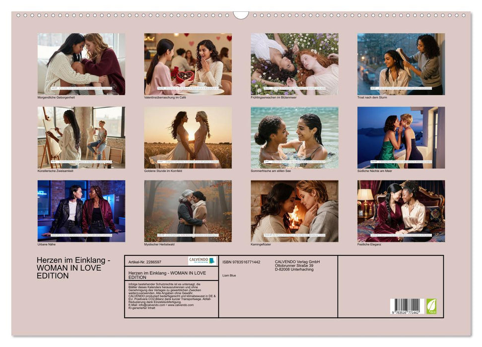 Herzen im Einklang - WOMAN IN LOVE EDITION (CALVENDO Wandkalender 2027)