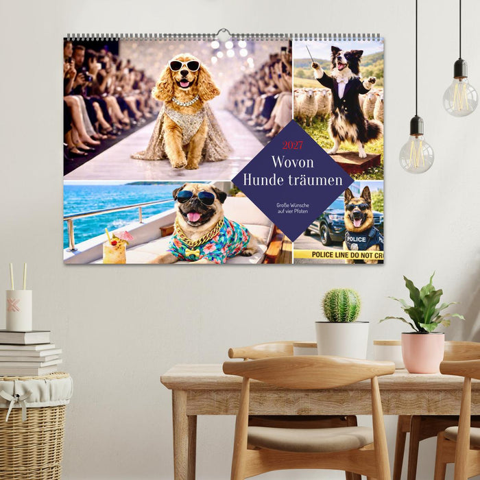 Wovon Hunde träumen (CALVENDO Wandkalender 2027)