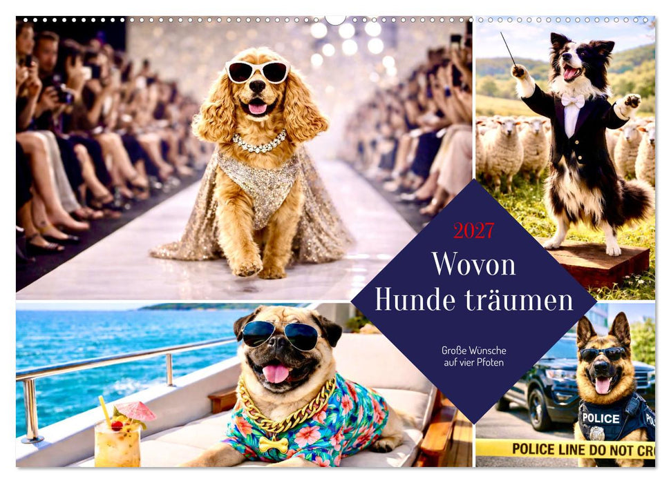Wovon Hunde träumen (CALVENDO Wandkalender 2027)