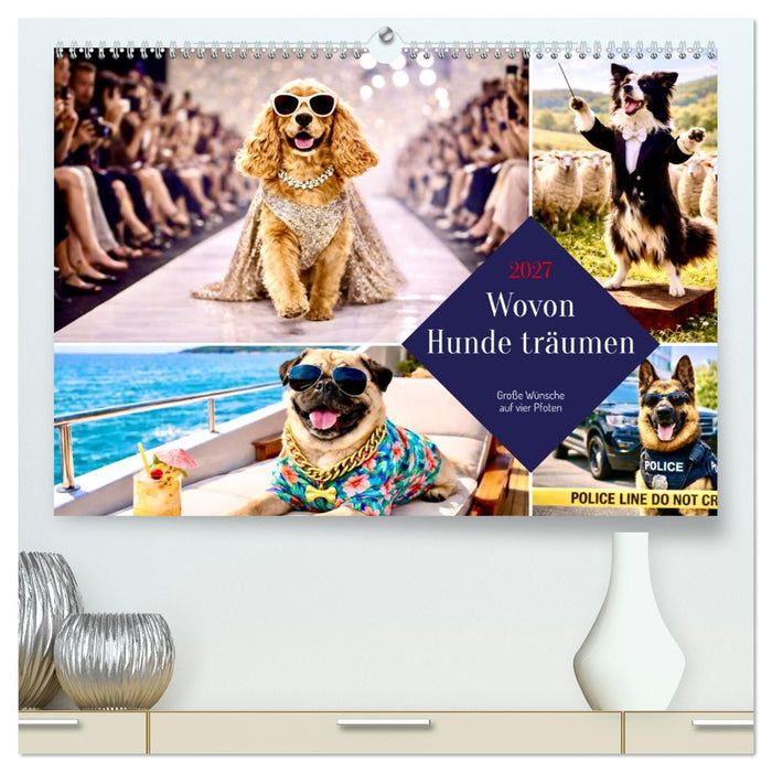 Wovon Hunde träumen (CALVENDO Premium Wandkalender 2027)