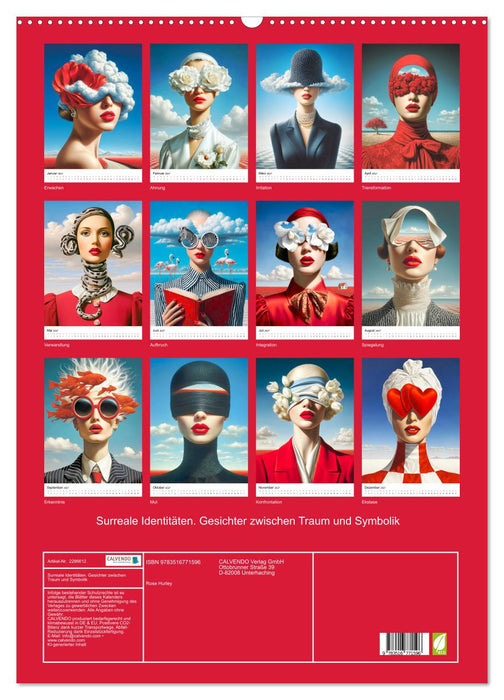 Surreale Identitäten. Gesichter zwischen Traum und Symbolik (CALVENDO Wandkalender 2027)