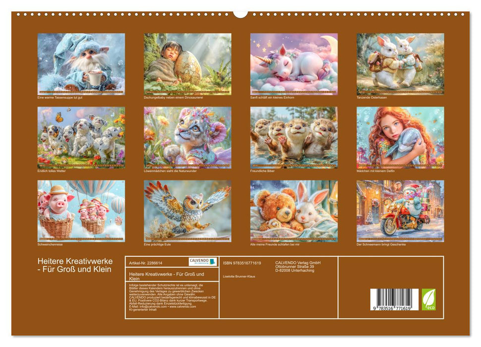 Heitere Kreativwerke - Für Groß und Klein (CALVENDO Premium Wandkalender 2027)