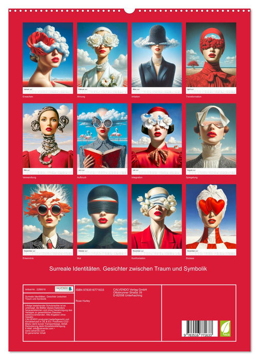 Surreale Identitäten. Gesichter zwischen Traum und Symbolik (CALVENDO Premium Wandkalender 2027)