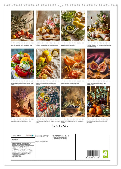 La Dolce Vita (CALVENDO Premium Wandkalender 2027)